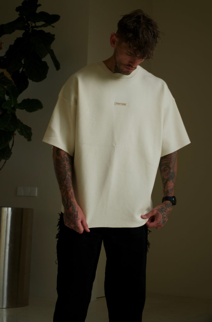 Milano Knit Tee - Vanilla