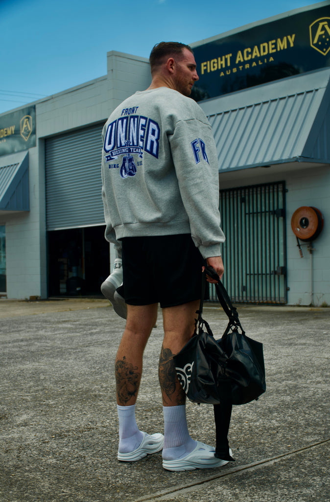 Ringside Crewneck - Grey Marle