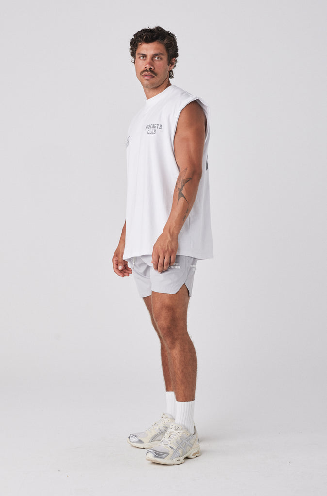 Strength Tank - White Mercury