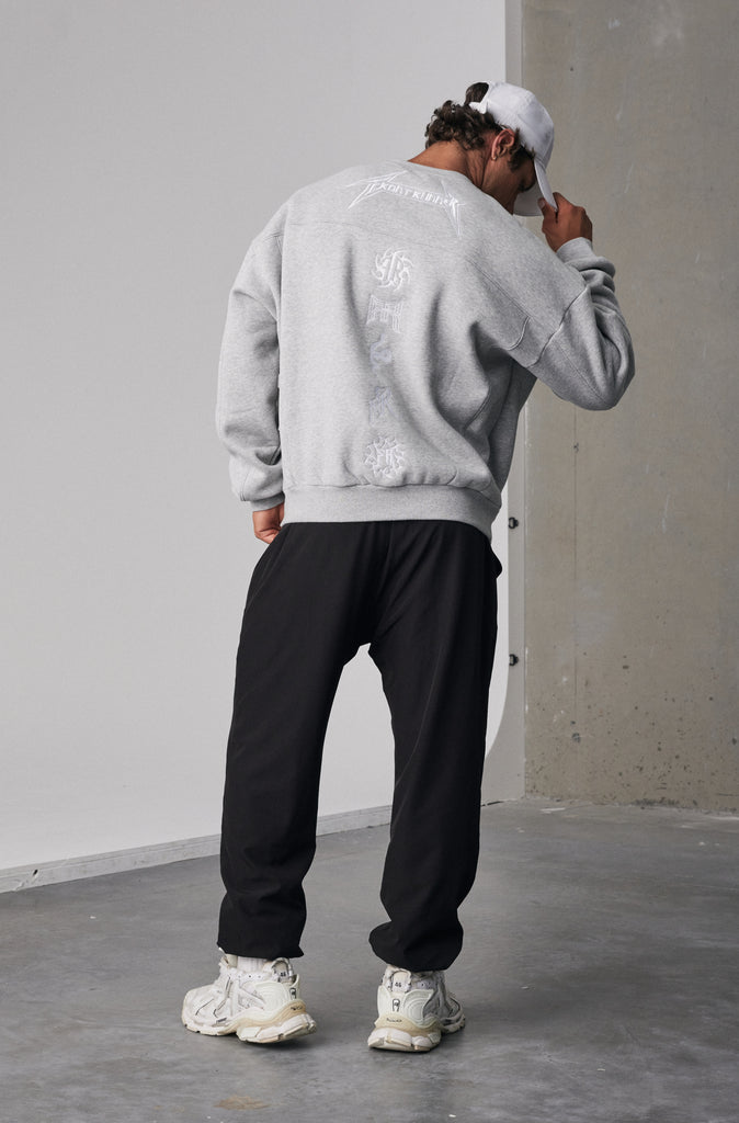 Pyro Crewneck - Grey Marle