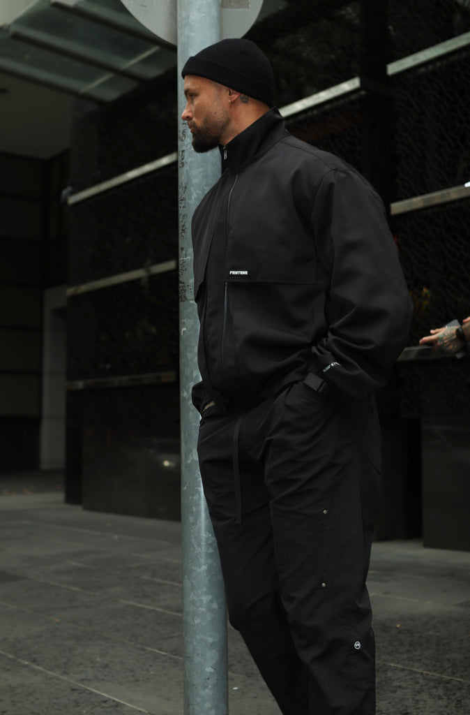 Fracture Bomber Jacket - Black