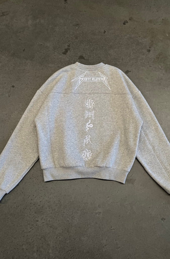 Pyro Crewneck - Grey Marle