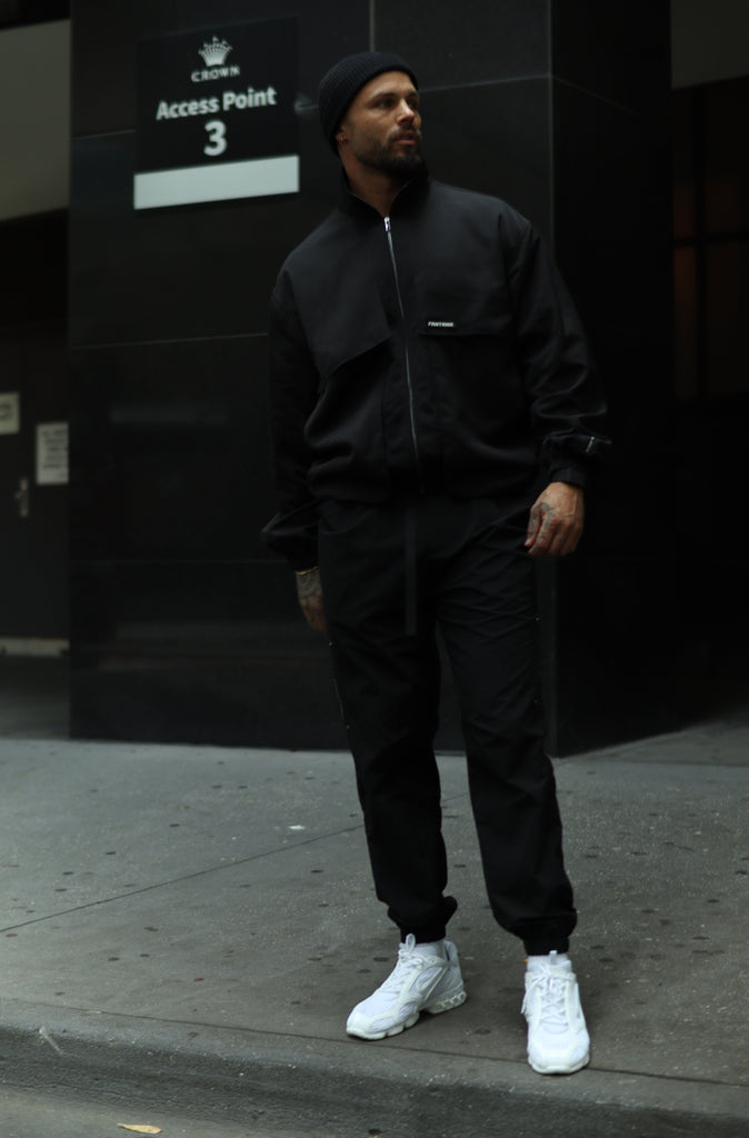 Fracture Bomber Jacket - Black