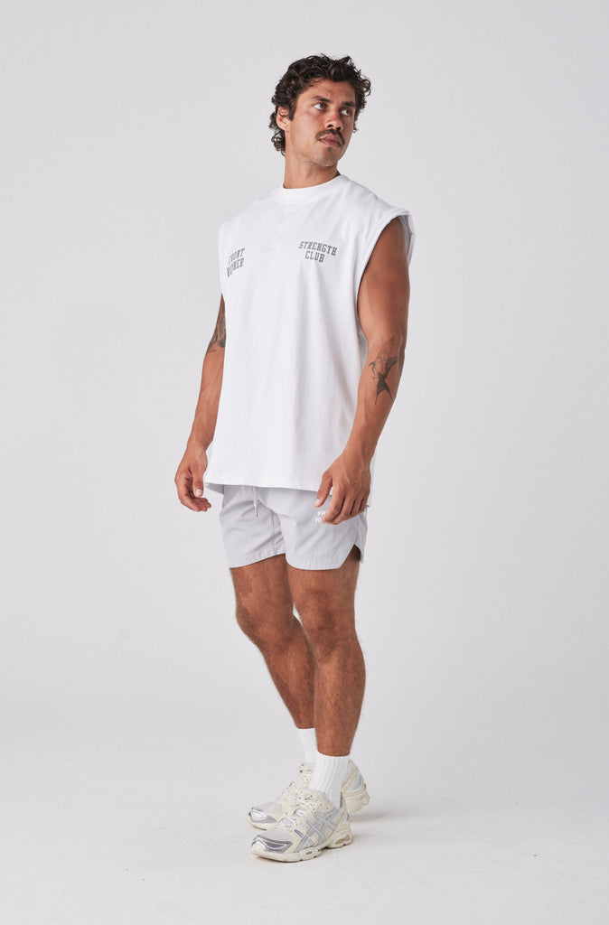 Strength Tank - White Mercury