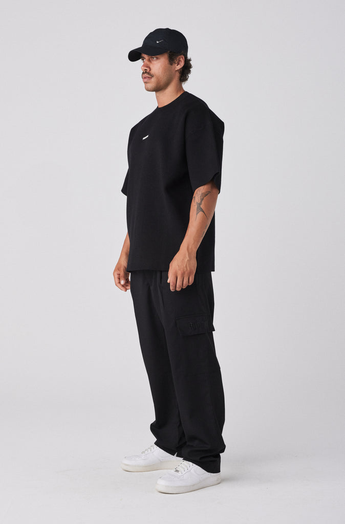 Milano Knit Tee - Black