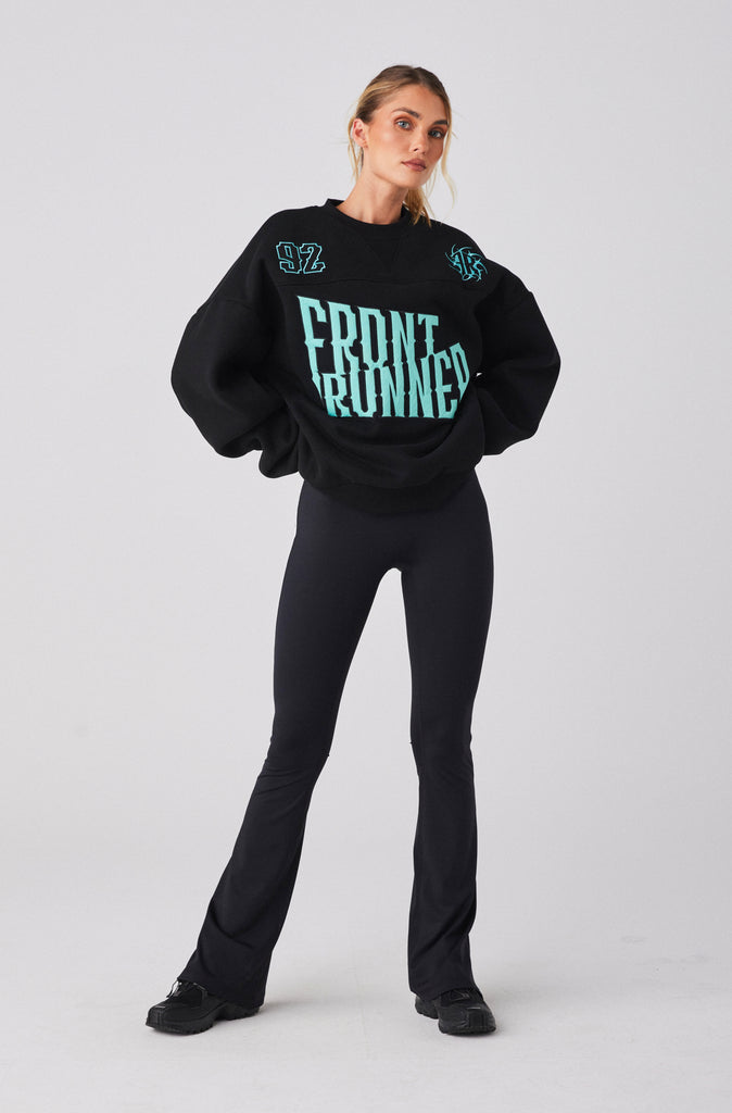 Pyro Crewneck - Black Tiffany