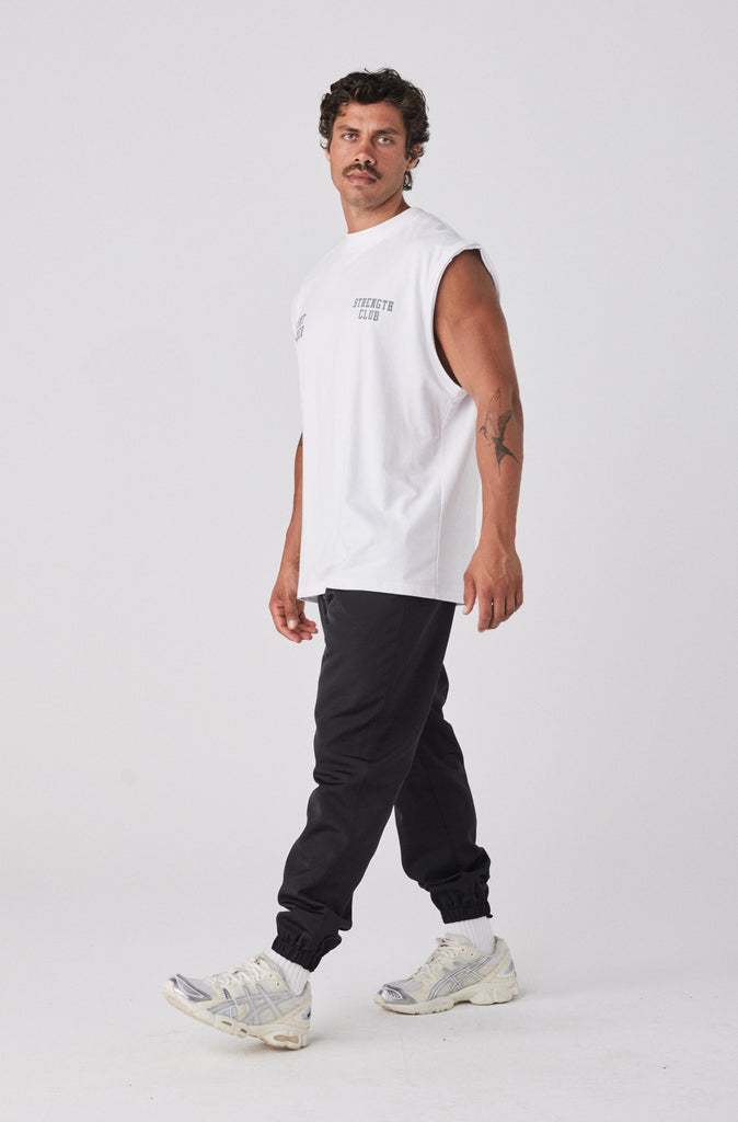 Strength Tank - White Mercury