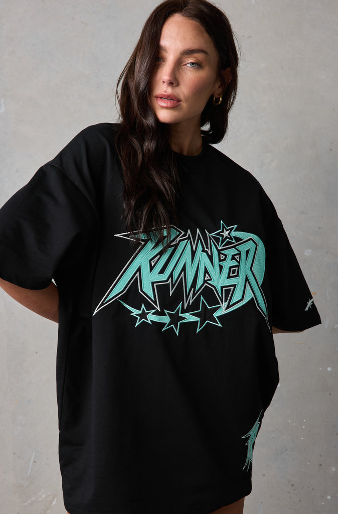 Astro Tee - Black Tiffany