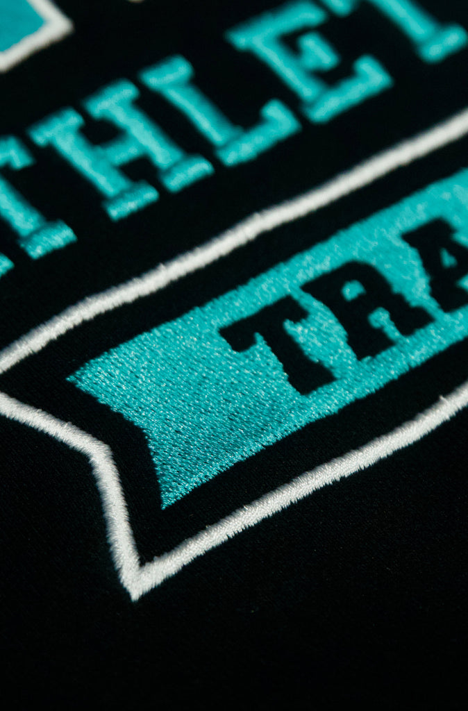 Athletic Department Hoodie - Black & Teal