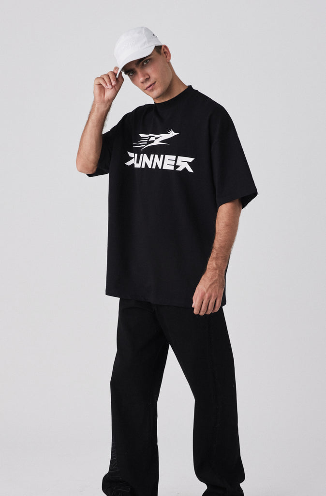 Road Runner Tee - Black & White
