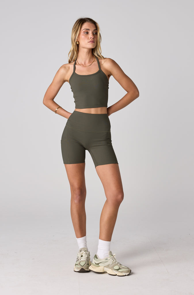 FRNTRNR Strappy Tank - Khaki