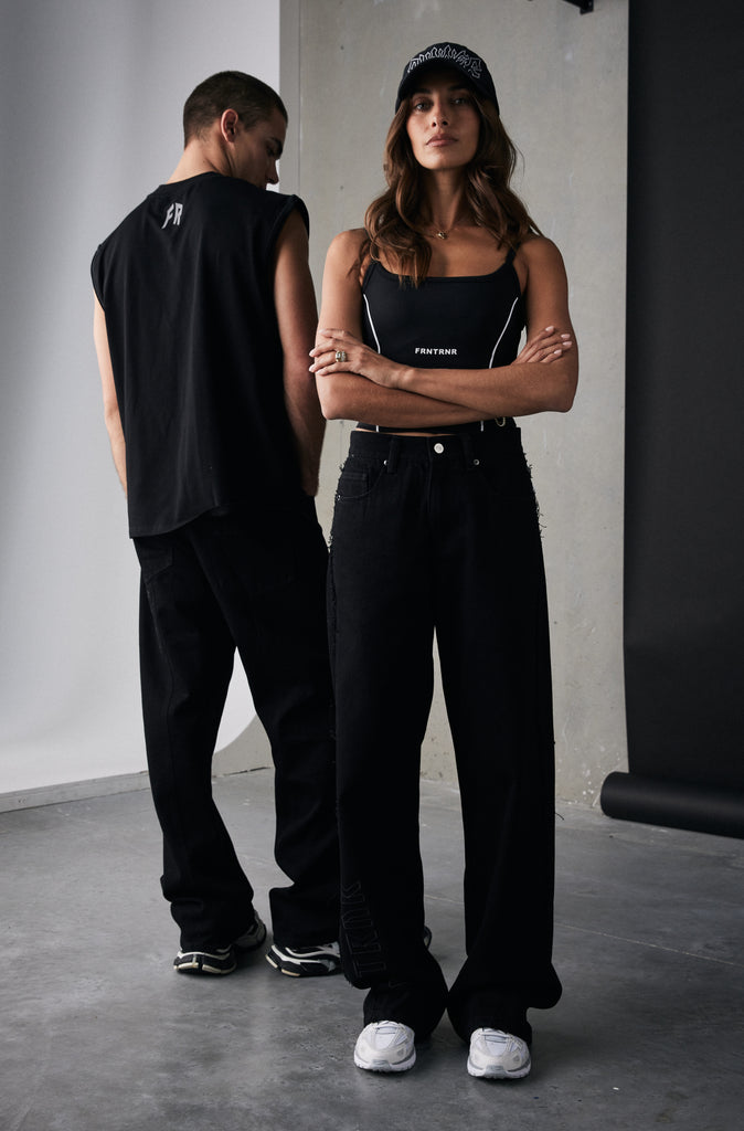 FRNTRNR Baggy Denim - Black