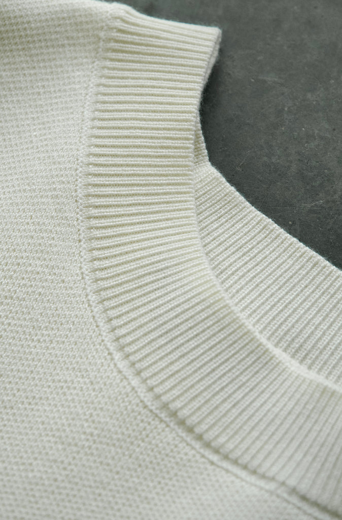 Milano Knit Tee - Vanilla