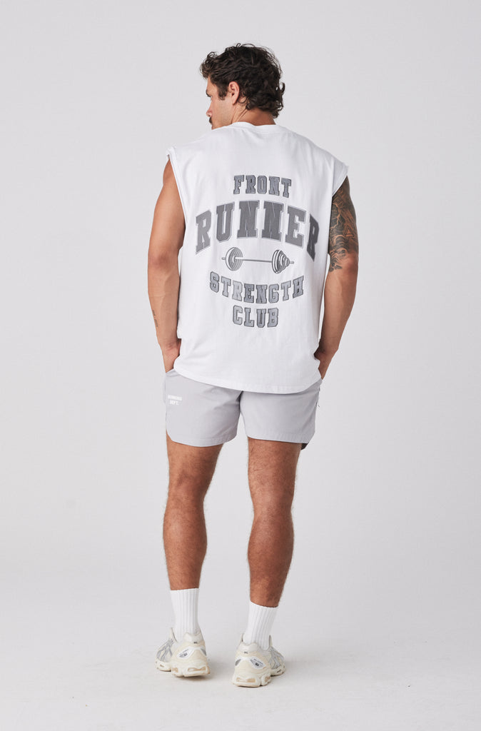 Strength Tank - White Mercury