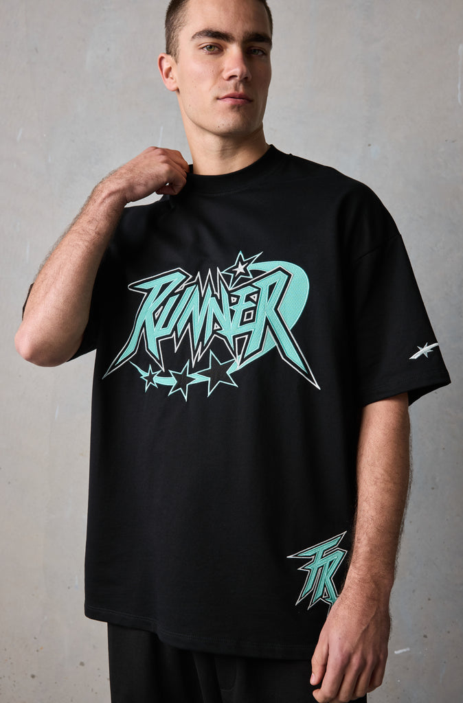 Astro Tee - Black Tiffany