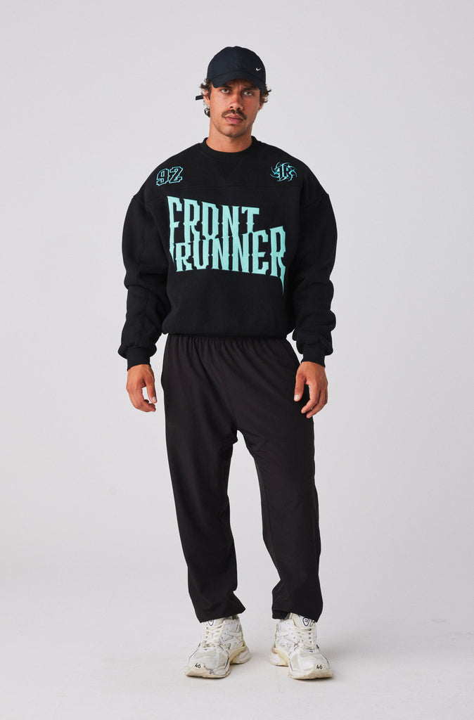 Pyro Crewneck - Black Tiffany