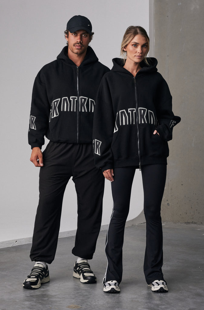 FRNTRNR Zip Hoodie - Black