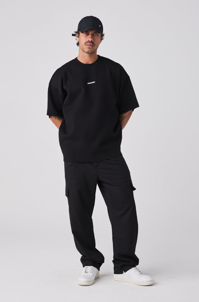Milano Knit Tee - Black