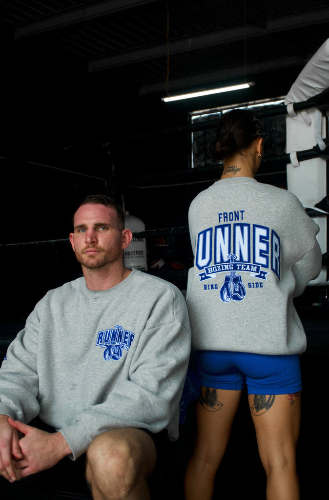 Ringside Crewneck - Grey Marle
