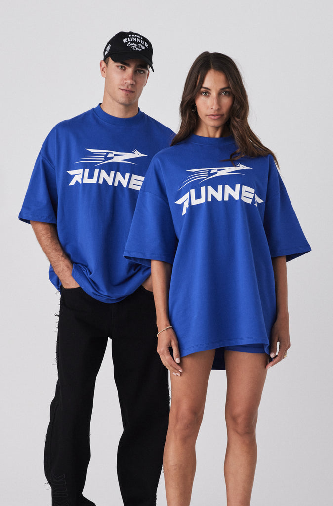 Road Runner Tee - Cobalt