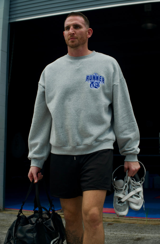 Ringside Crewneck - Grey Marle