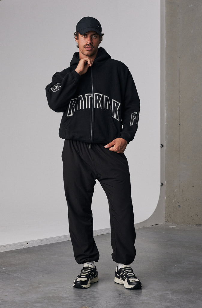 FRNTRNR Zip Hoodie - Black