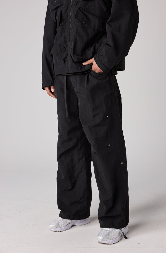 FR Wide Leg Tech Pant - Black