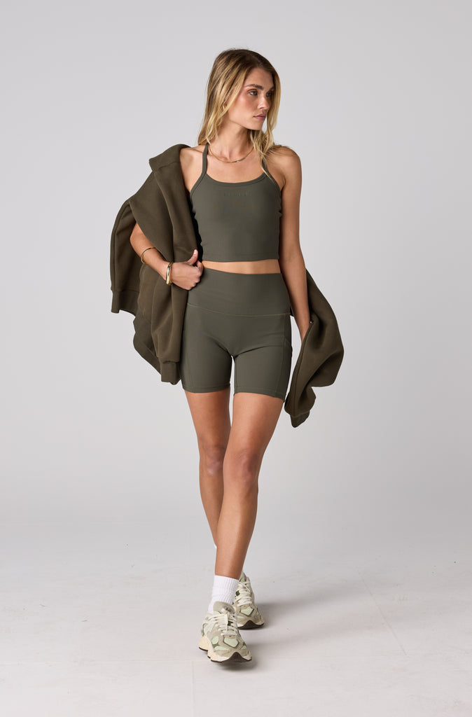 FRNTRNR Strappy Tank - Khaki