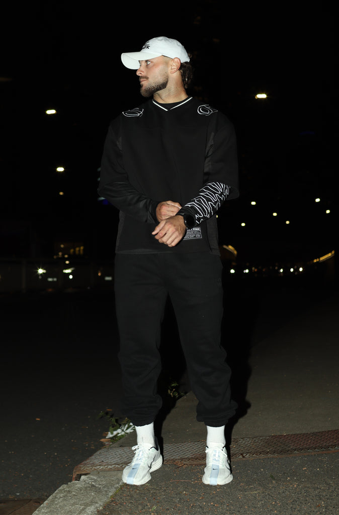 Fracture L/S Top - Black