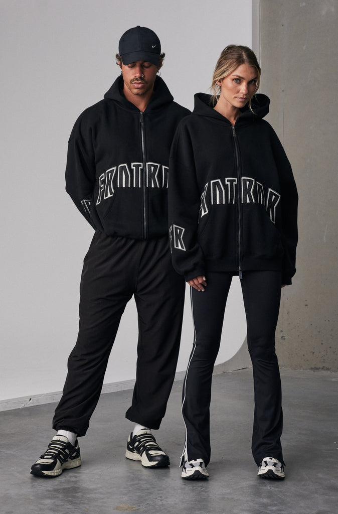 FRNTRNR Zip Hoodie - Black