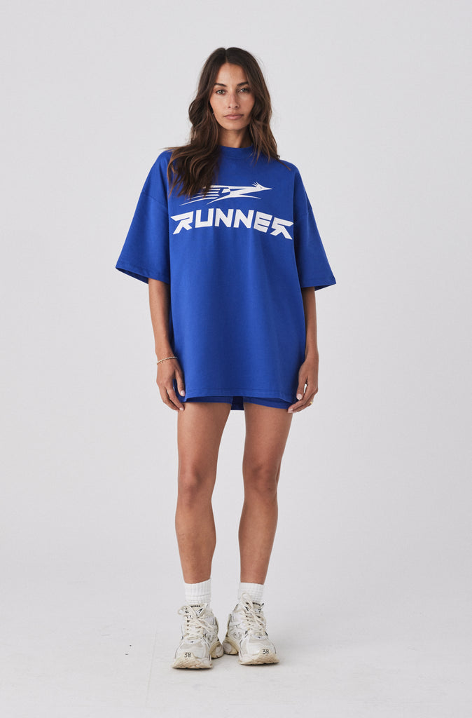 Road Runner Tee - Cobalt