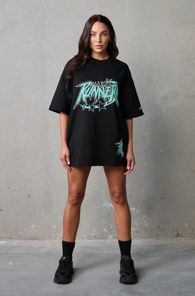 Astro Tee - Black Tiffany