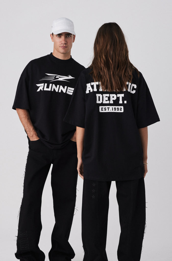 Road Runner Tee - Black & White