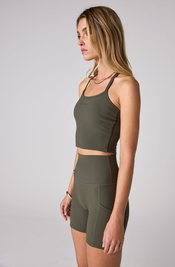 FRNTRNR Strappy Tank - Khaki