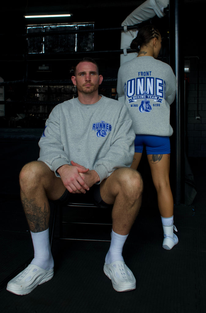 Ringside Crewneck - Grey Marle
