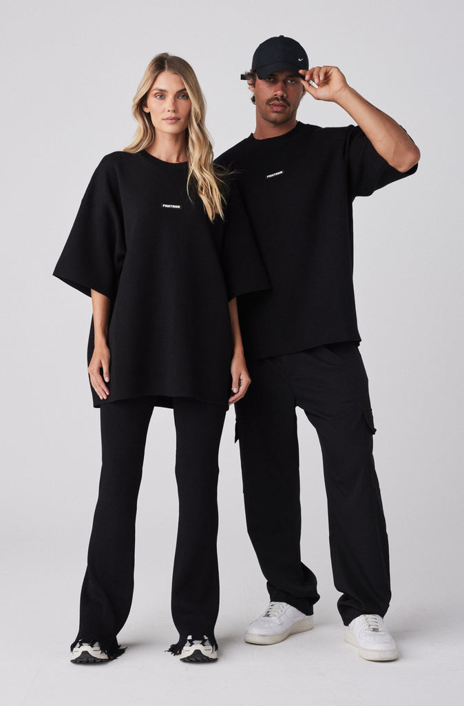 Milano Knit Tee - Black
