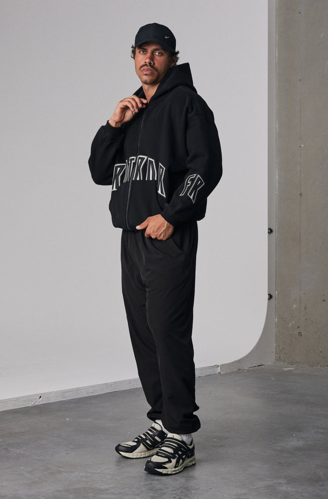 FRNTRNR Zip Hoodie - Black