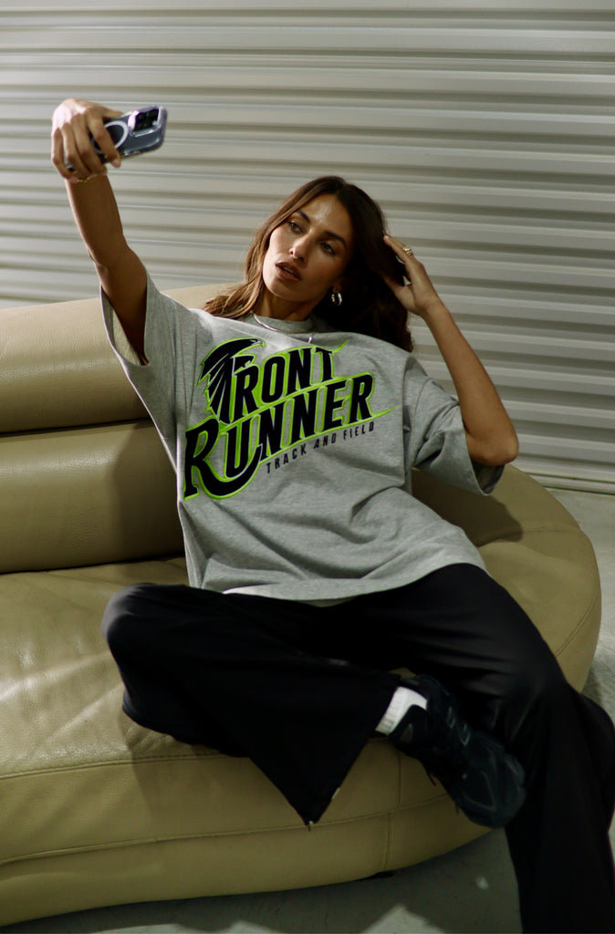 T&F Tee - Grey Lime