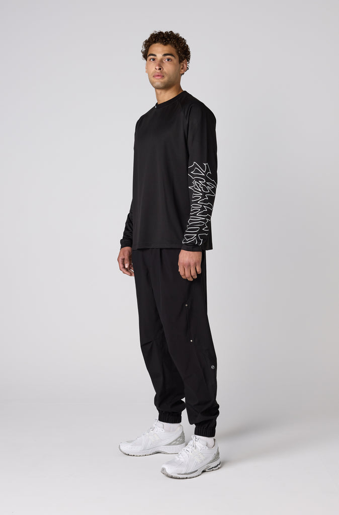 Fracture L/S Top - Black