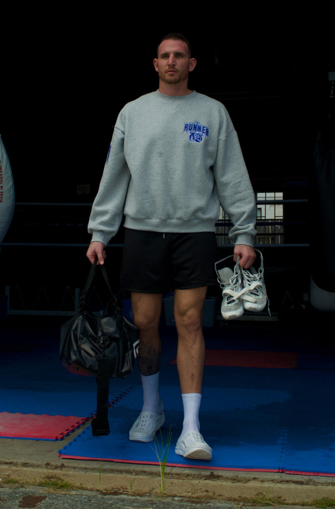 Ringside Crewneck - Grey Marle