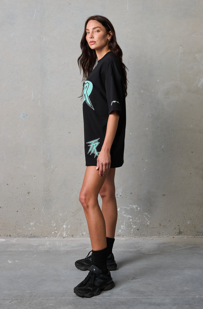 Astro Tee - Black Tiffany