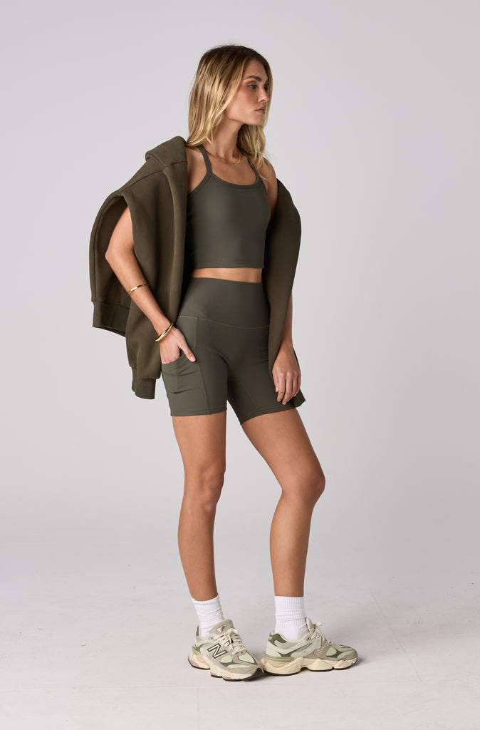 FRNTRNR Strappy Tank - Khaki