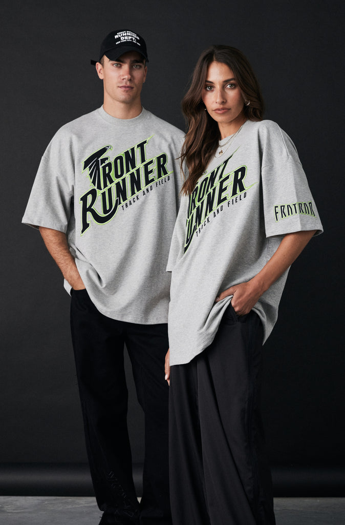 T&F Tee - Grey Lime