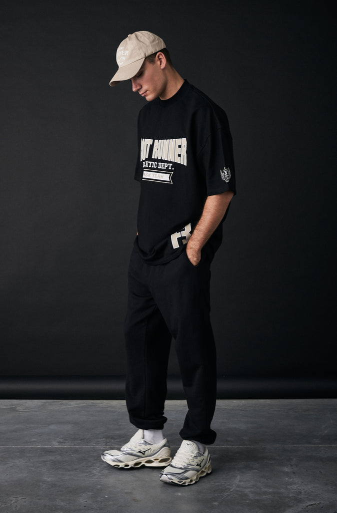 Athletic Department Tee - Black/Malt