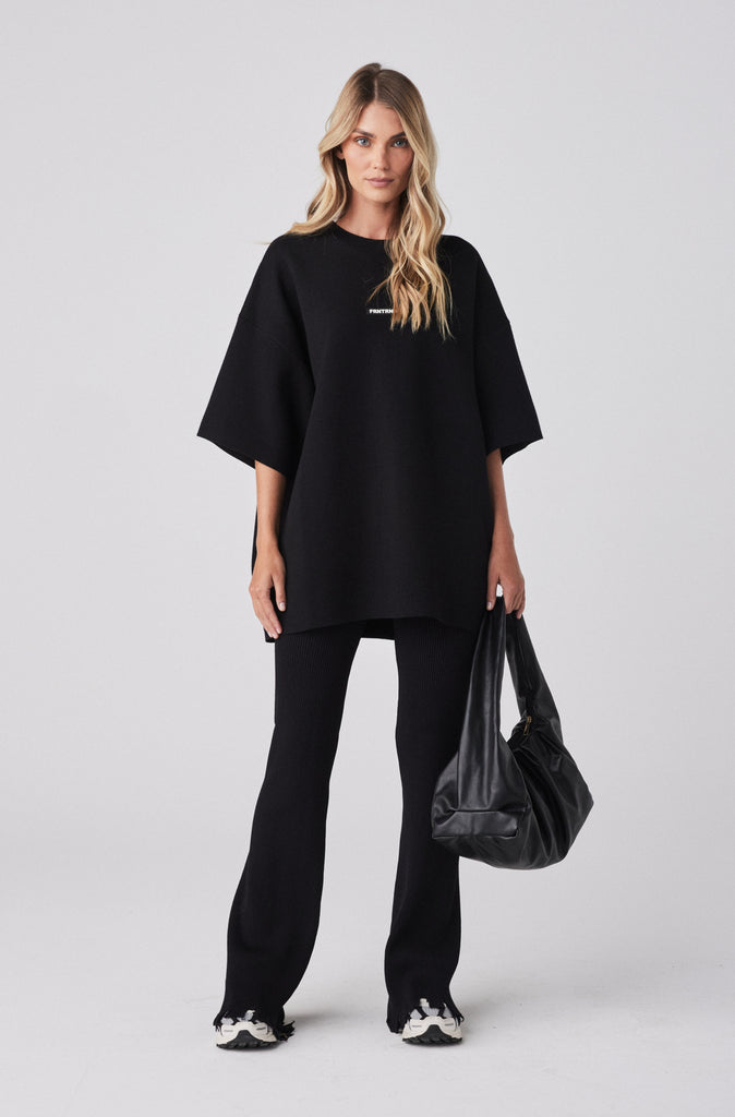 Milano Knit Tee - Black