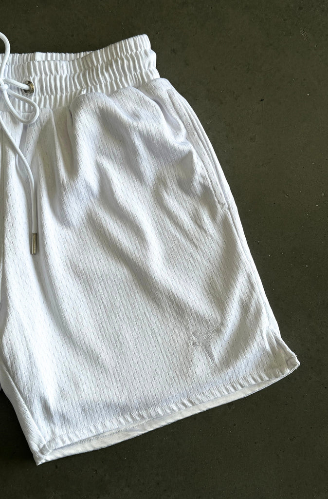 FR x EBT Spin Kick Mesh Shorts - White