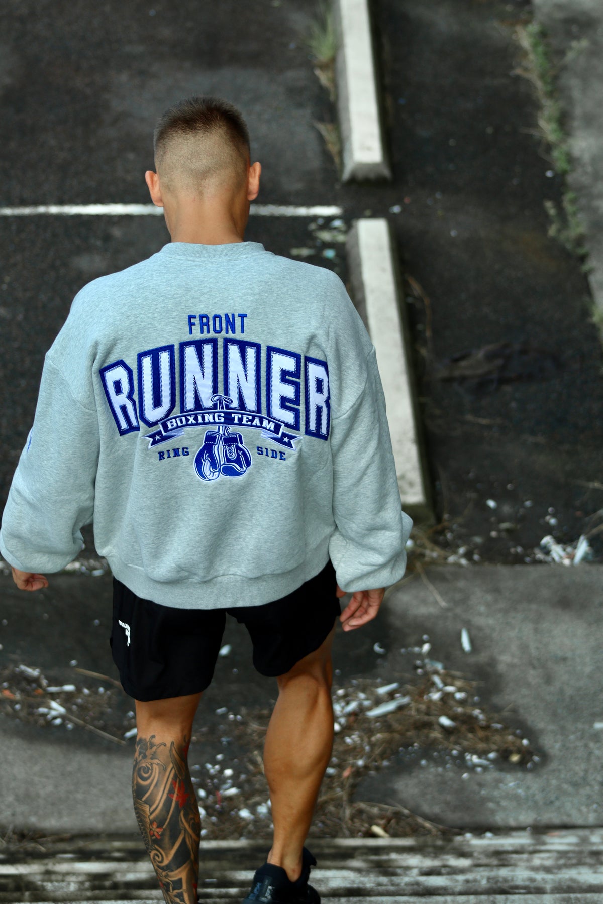 Ringside Crewneck - Grey Marle - Men