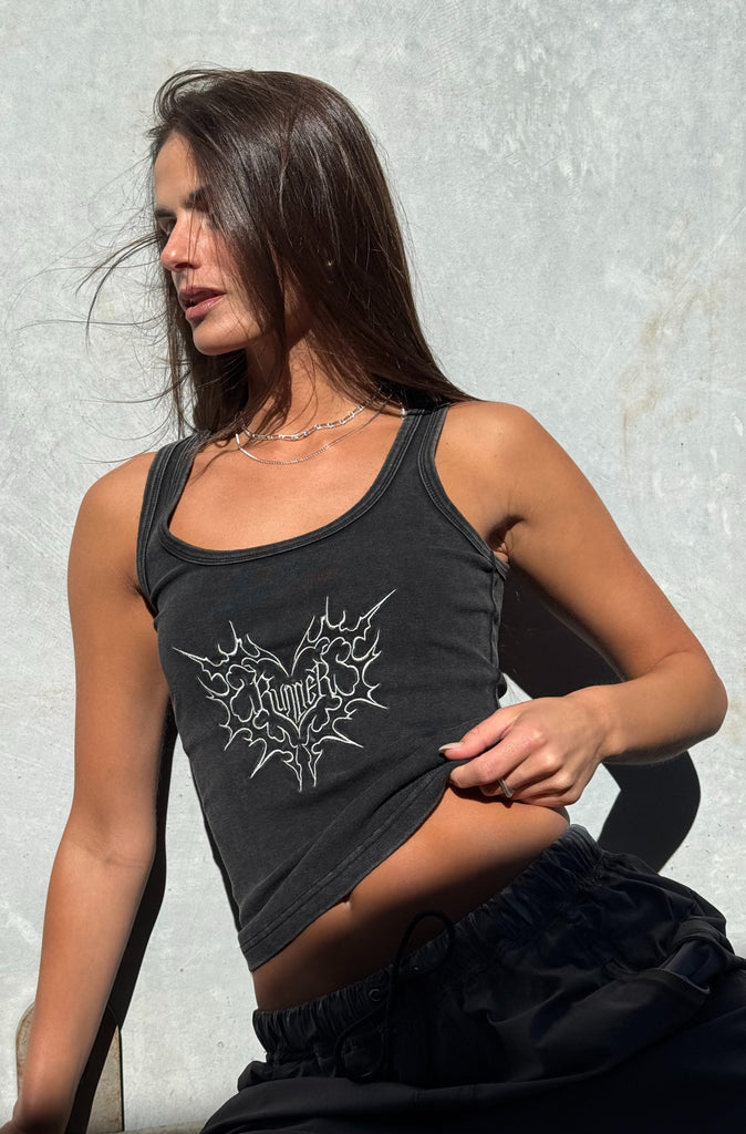 Steelheart Tank - Washed Black