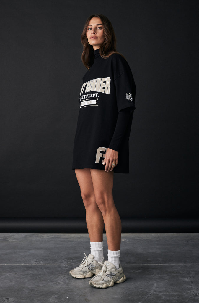 Athletic Department Tee - Black/Malt