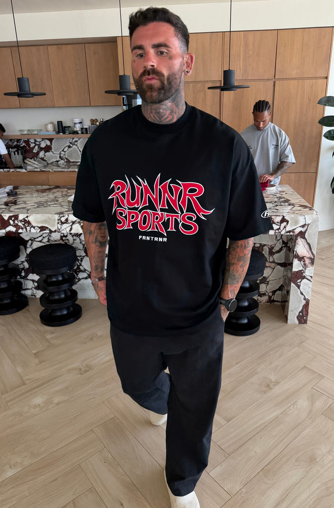 Runner Sports Tee Black Cherry